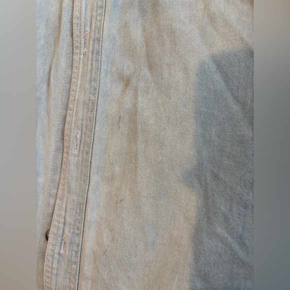 Vintage Nuovo Denim Collarless Button Down - Picture 4 of 6